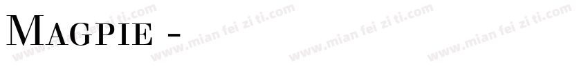 Magpie 字体下载字体转换